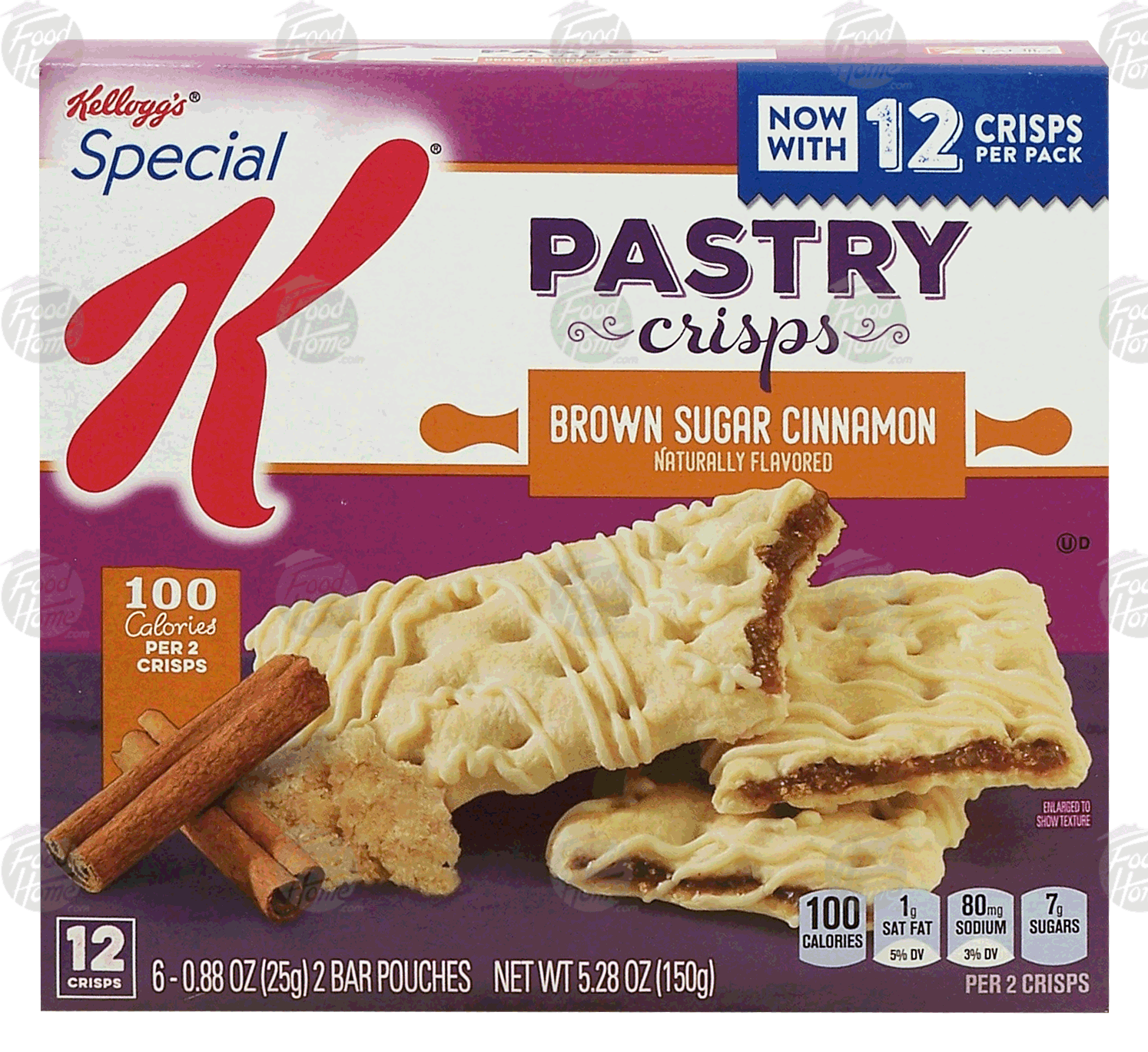 Kellogg's Special K Pastry Crisps; brown sugar cinnamon, 6-pouches Full-Size Picture